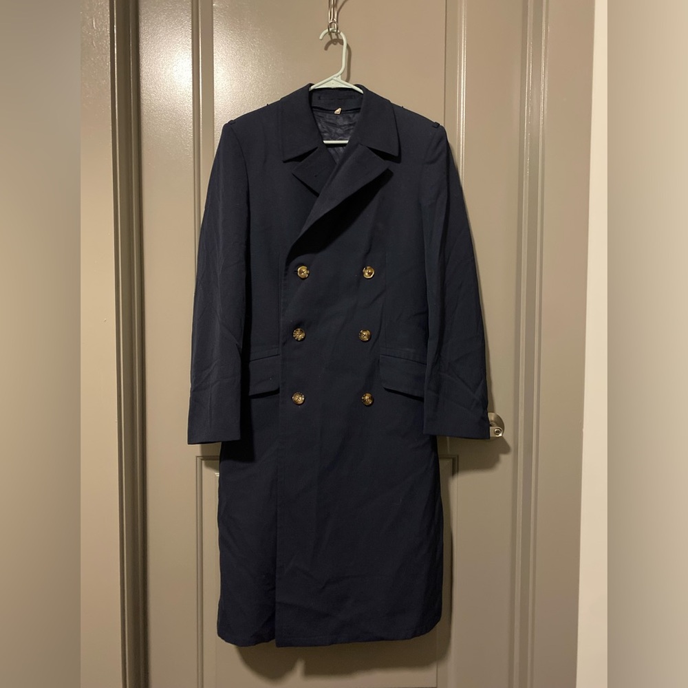 Men’s Vintage Double-Breasted Military Coat